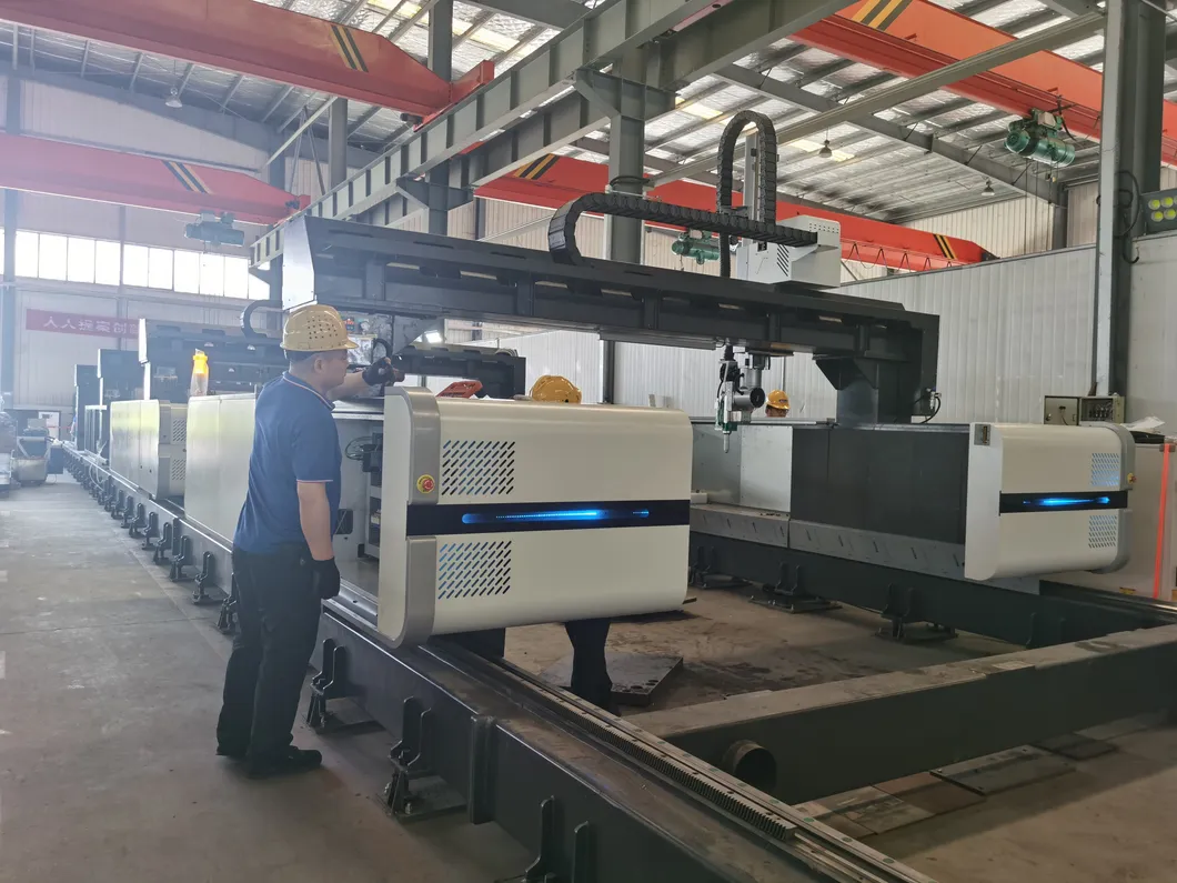 เครื่องตัดเลเซอร์ขนาด 12kW สแตนเลสเบา CNC Gantry Cum 380V 3